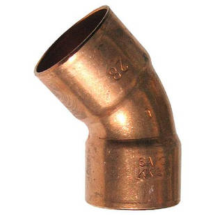 Коліно мідне 45 г. ВП х ВП 15 мм