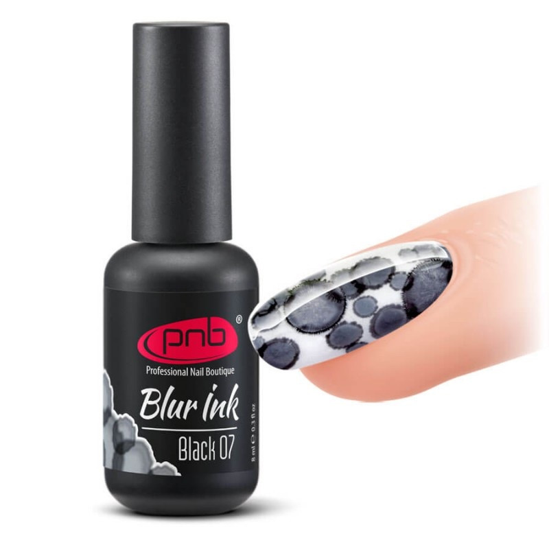 Акварельні краплі-чорнило PNB Blur Ink 07 Black/чорні, 8 мл