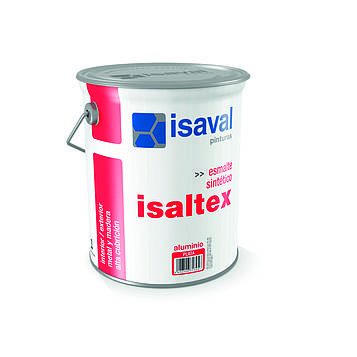 Алюмінієва фарба для декоративного оздоблення різних поверхонь — Ізалтекс Алюміній 4 л — 80 м2