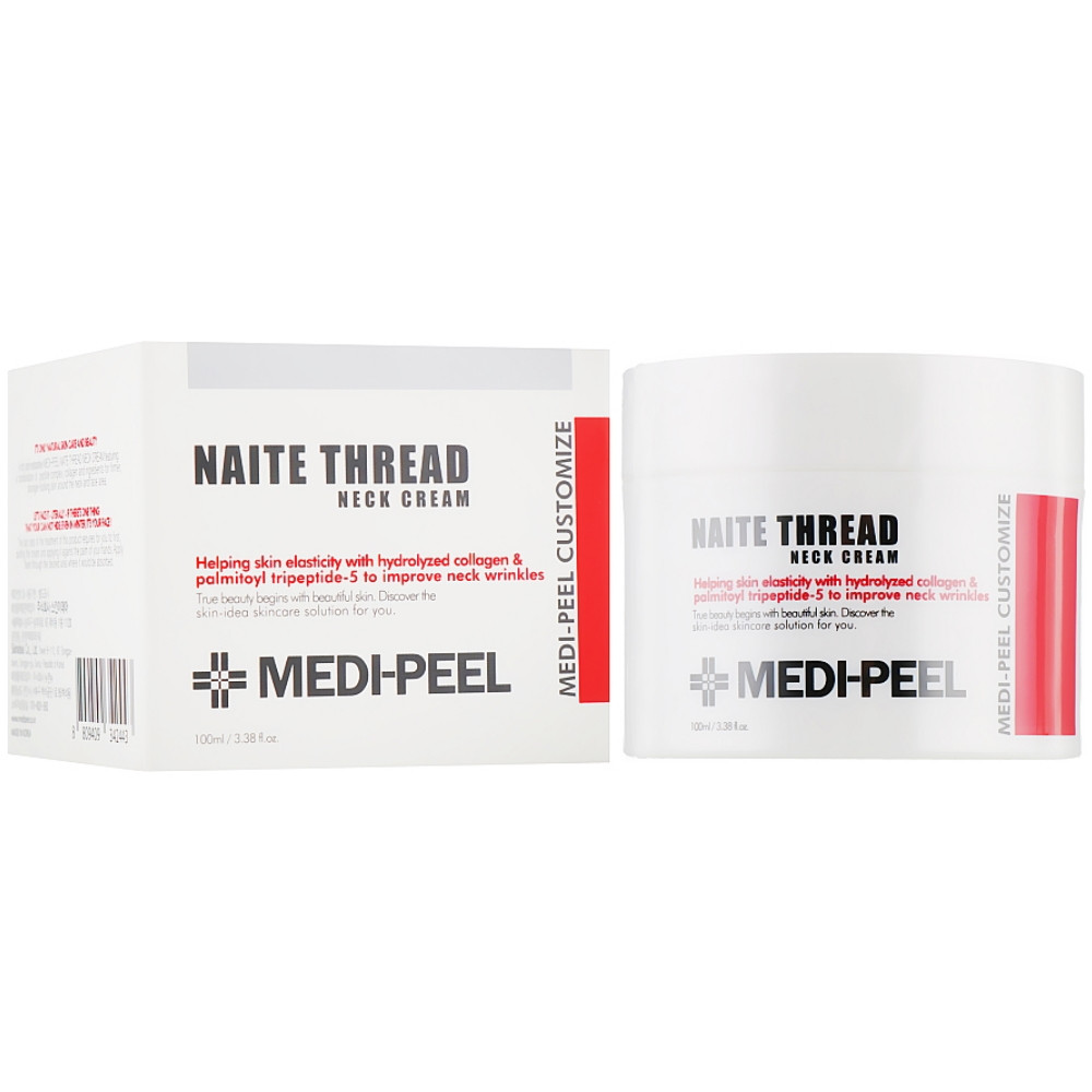 Підтягаючий антивіковий крем для шиї з пептидами Medi-Peel Naite Thread Neck Cream 100 мл