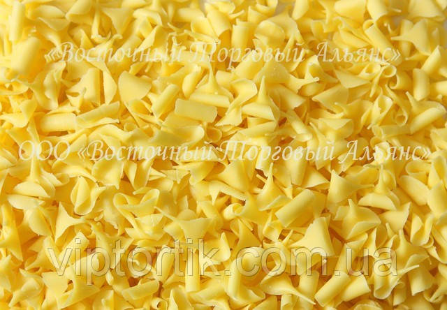 Посипання з шоколаду — Стружка жовта (4 кг/уп), фото 1