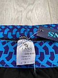 Труси плавки спорт чоловічі "Lans" L03/033 (2шт в уп) колір чорний з синьою резинкою /ТІЛЬКИ РОЗМІР XL, фото 4