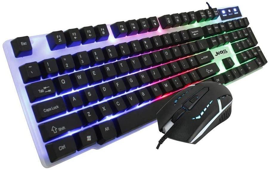Клавіатура ігрова з підсвіткою Jedel COMBO GK100 геймерська keyboard для ПК комп'ютера та ноутбука