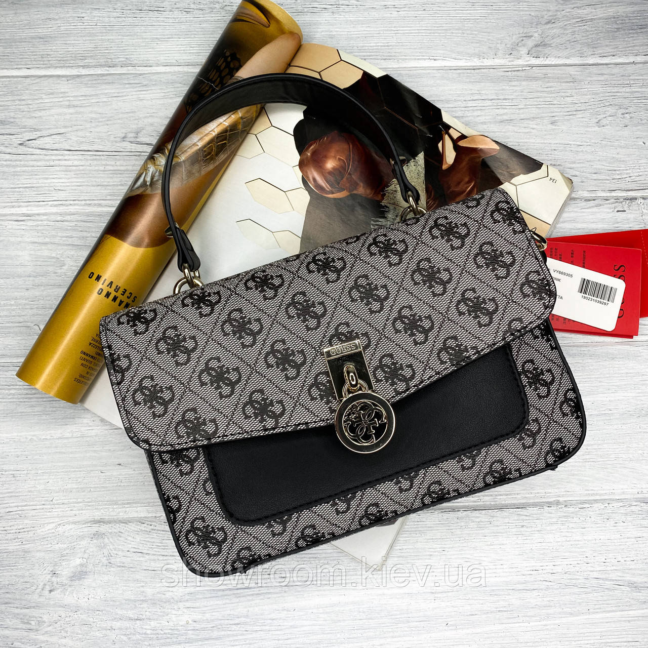 Невелика сумочка на плече Guess (6693) grey