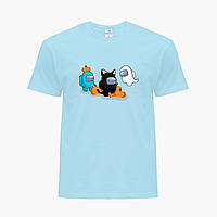 Детская футболка для девочек Амонг Ас (Among Us) (25186-2420-1) Голубой