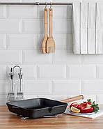 Чавунна сковорода гриль Optima, Чавунна квадратна сковорода гриль Optima, 260х260х50мм, фото 2