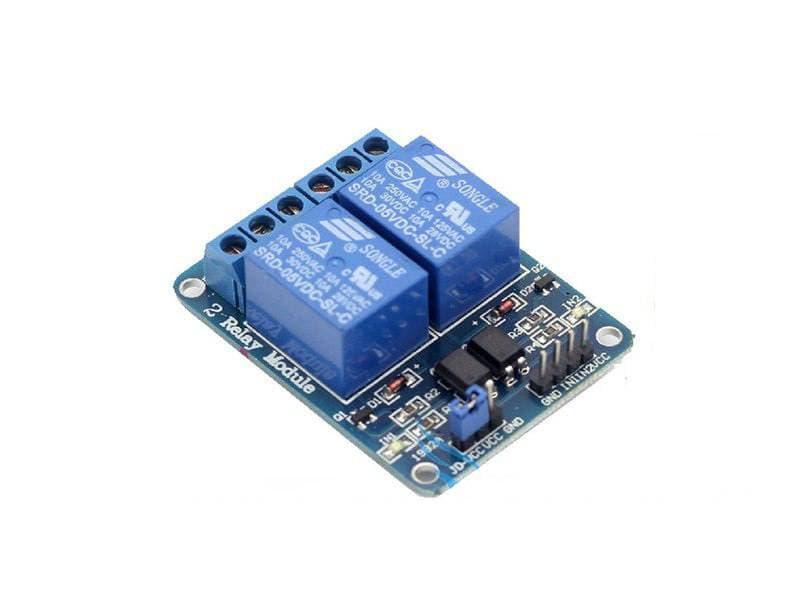 Двохканальний модуль реле 5В 10А з опторозв'язкой