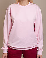 Світшот однотонний (для друку двонитка) GBI Рожевий розмір L (12718-ж)