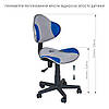 Стілець з регулюванням FunDesk LST3 Blue-Grey, фото 10