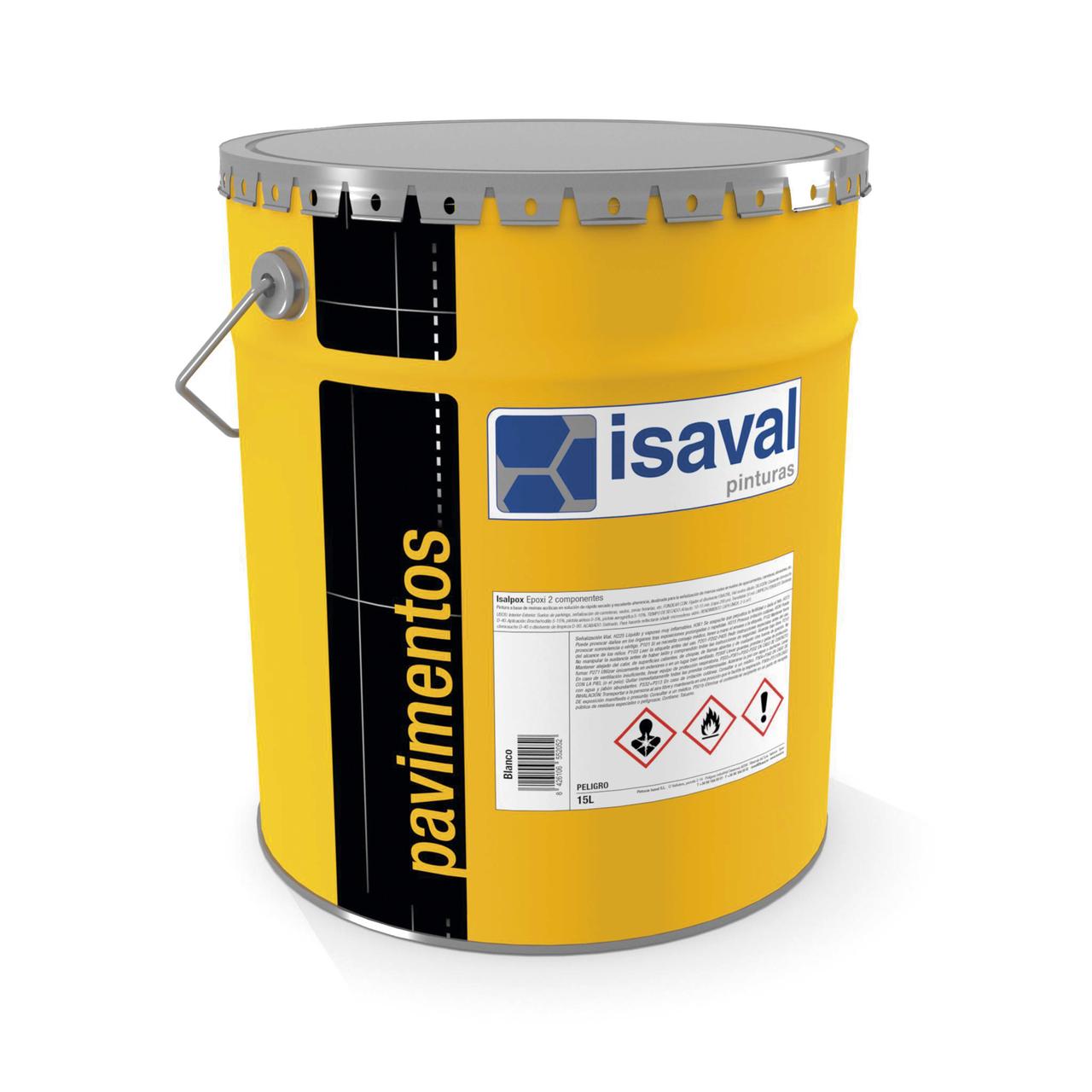 Епоксидна фарба для бетонних підлог, 2-компонентна Ізалпокс ISAVAL, база TR 16л ≈ 160м²/шар