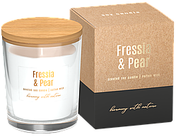 Ароматична свічка в склі BISPOL фрезія - груша