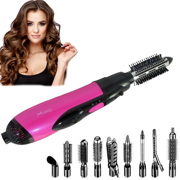 Повітряний фен для волосся 10 в 1 Gemei GM-4835 Рожевий, фото 1