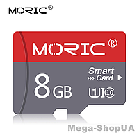 Карта памяти, флешка MicroSD 8GB Class 10 + SD Adapter микро сд 8 гб для телефона, смартфона, планшета EC8