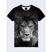 Футболка 3D з принтом "Лев"