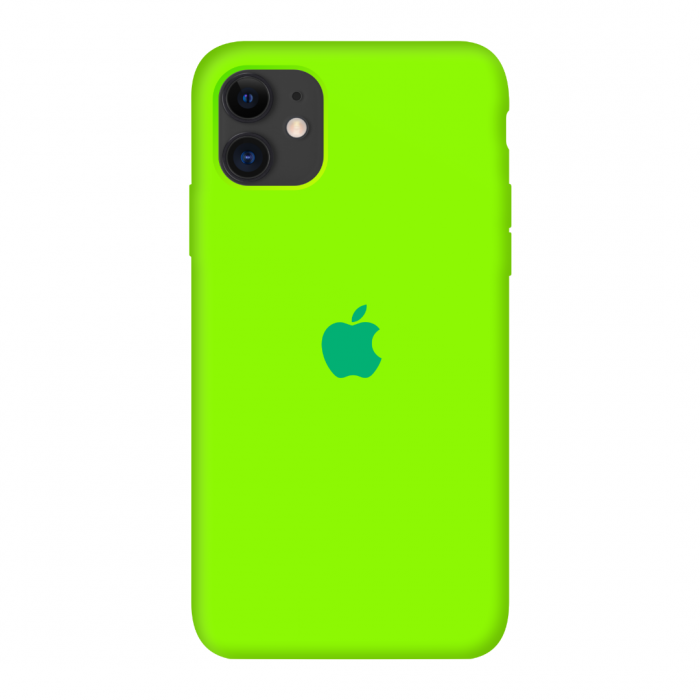 Чохол Silicone case для IPhone 12 Party Green салатовий