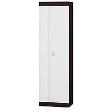 Шафа розпашна у вітальню з ламінованої ДСП Соната 600 Еверест Венге темний + Білий