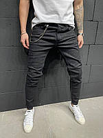 Мужские стильные джинсы (чёрные базовые) Новая модель 2021