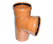 Трійник для зовнішньої каналізації Ostendorf KG 160/110x87 (222420)