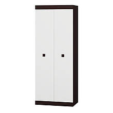 Шафа розпашна у вітальню з ламінованої ДСП Соната 800 Еверест Венге темний + Білий