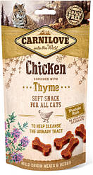 ТЕРМІН 08.2025!!! Ласощі для котів Carnilove Cat Semi Moist Snack Chicken with Thyme (курка/чебрець) 50 г