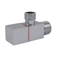 Кран санітарний DN15 1/2 GZ x 1/2 GZ Schlosser Хром Square (606000052)