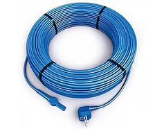 Двожильний нагрівальний кабель Hemstedt FS 10 600 Вт із вбудованим термостатом і виделкою для обігріву труб