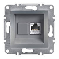 Розетка комп'ютерна stp rj45 кат. 5е asfora сталь