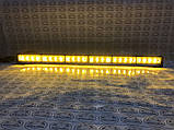 Світлова панель проблискова LED 315-6. 12В.-72 Вт. помаранчева 66,5 см., фото 3