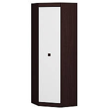 Шафа розпашна у вітальню з ламінованої ДСП Соната 700 кутова Еверест Венге темний + Білий