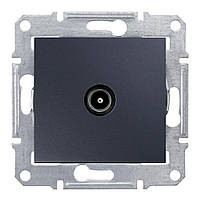 TV розетка кінцева sedna графіт