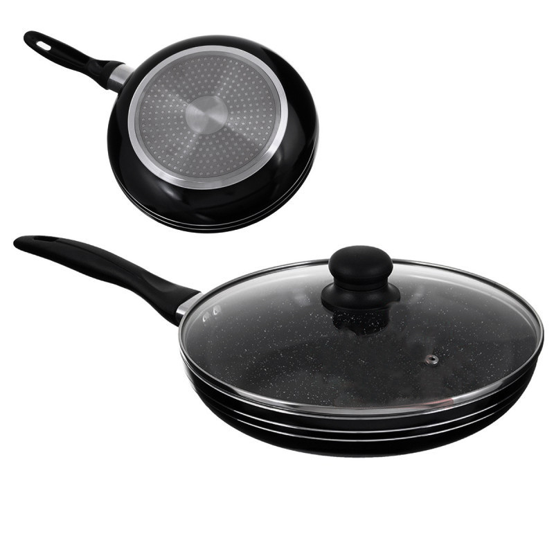 Сковорода з антипригарним покриттям із кришкою 20 см