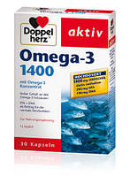 Доппельгерц Омега-3 1400 концентрат Doppelherz Omega-3 1400 рыбий жир для очищения сосудов и укрепления сердца