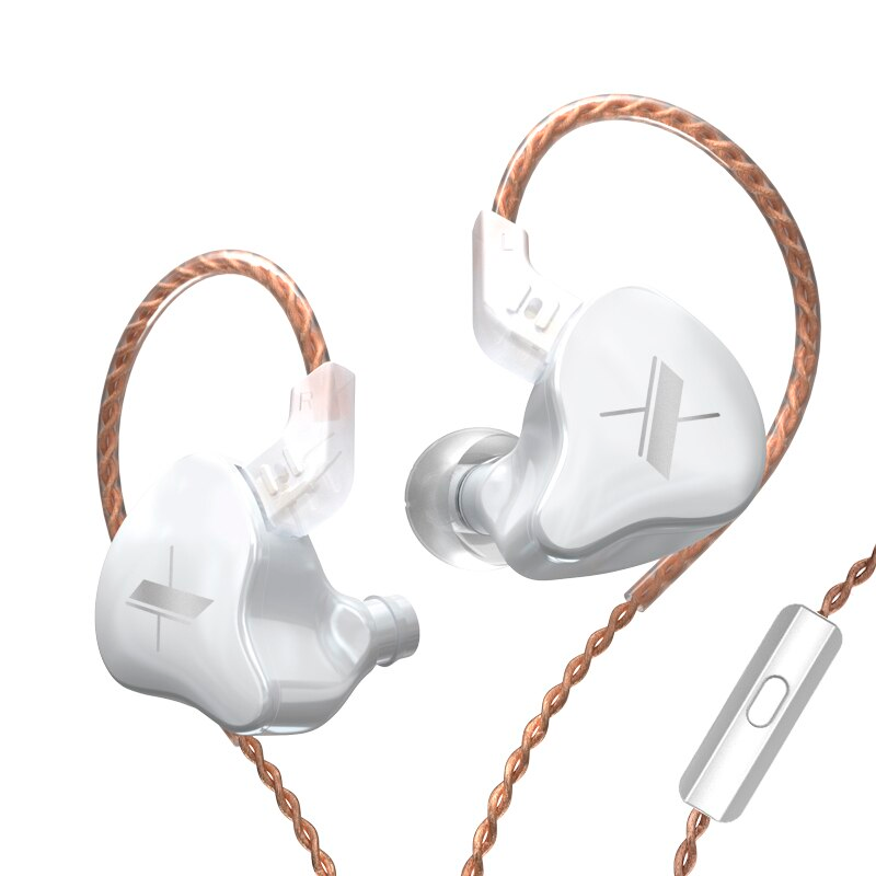 Навушники KZ ZS5 (EDX) з мікрофоном white