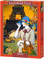 Пазлы 1000 элементов "Дама в Париже", С~103591 | Castorland