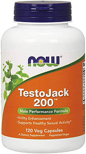 Комплекс для підвищення тестостерону Now Foods TestoJack 200 120 капсул