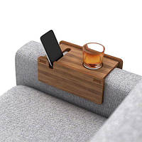 Столик-накладка на диван из дерева на подлокотник, Органайзер на подлокотник дивана