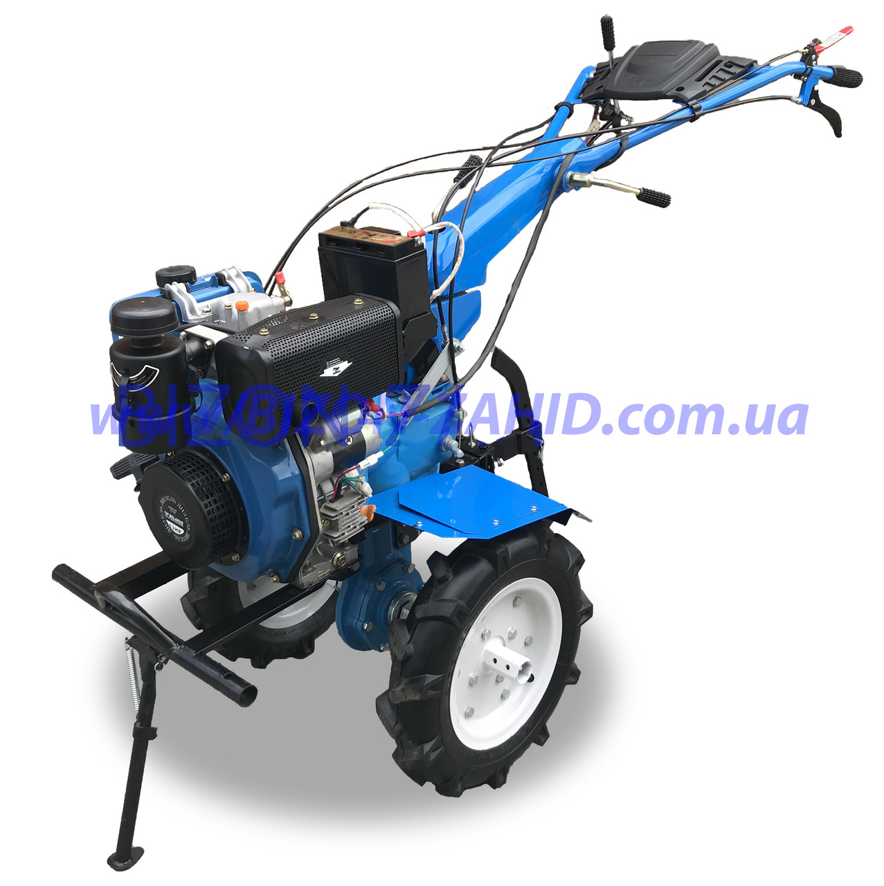 Мотоблок BIZON дизель 7 к. с. (ТМ1100АЕ-5) 3 передачі вперед та 1 назад( перша знижена!) Електро-стартер