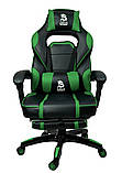 Спортивне крісло офісне DEUS LARGE зелене Ігрове крісло Компьютерное кресло спортивное для гравців, фото 4