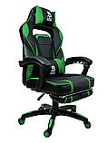 Спортивне крісло офісне DEUS LARGE зелене Ігрове крісло Компьютерное кресло спортивное для гравців, фото 5