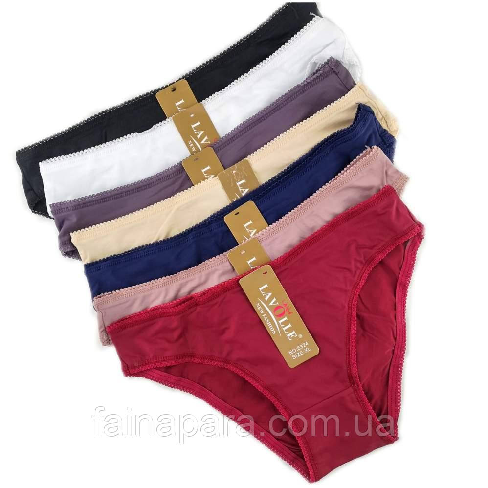 Купить Трусы слипы женские однотонные гладкие Lavolle S, цена 60 ...