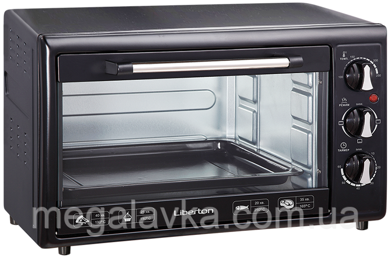 Електродуховка Liberton LEO-350 Black 35 л. - MegaLavka