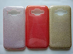 Чохол-бампер Fashion Case Glitter 3 in 1 Samsung J500/J5(2015) (золото, червоний, рожевий)