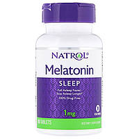 ОРИГІНАЛ!Natrol, Мелатонін Melatonin, 1 мг 90 таблеток виробництва США