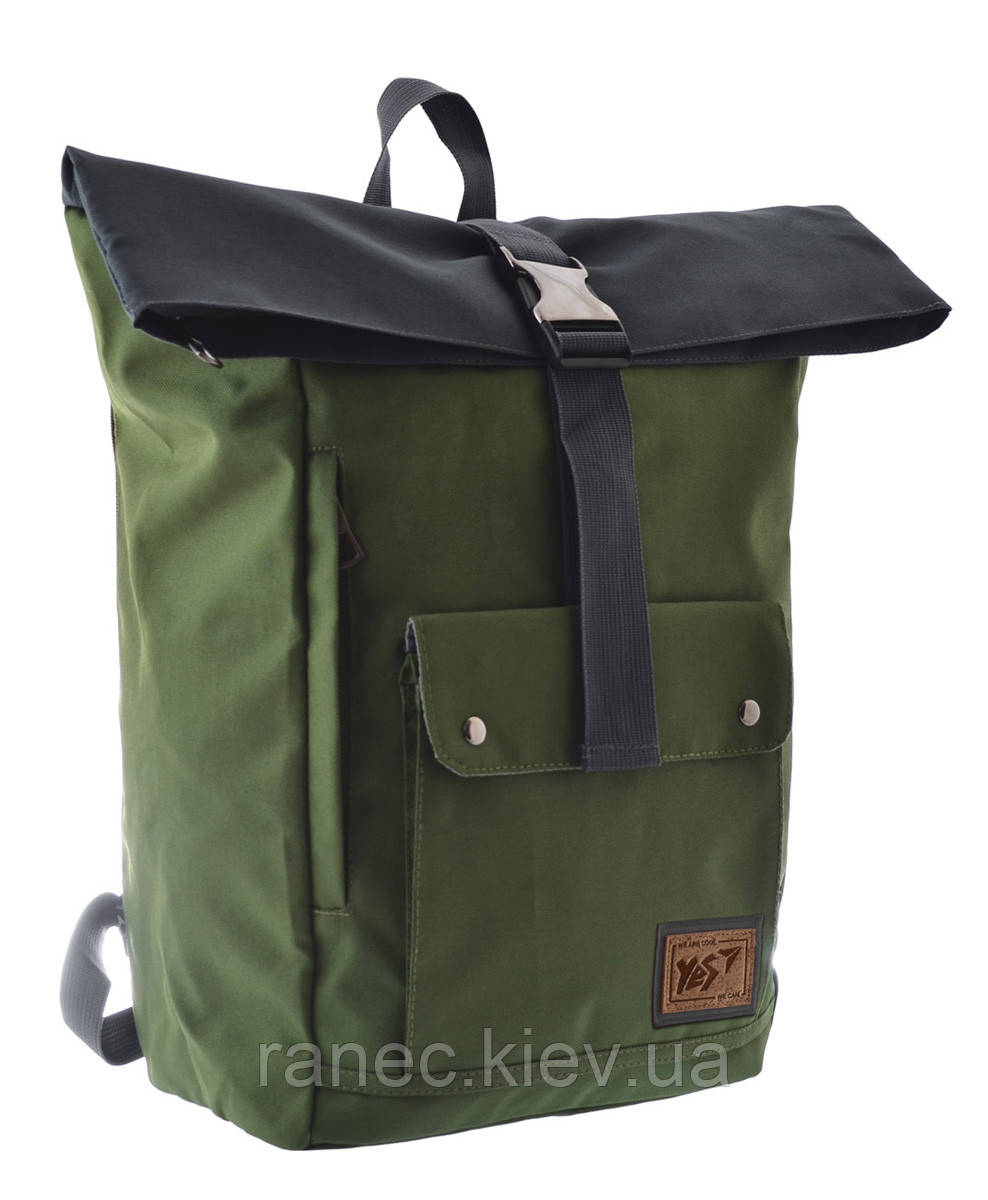 Рюкзак міський Roll-top T-57 Khaki 557265 Yes