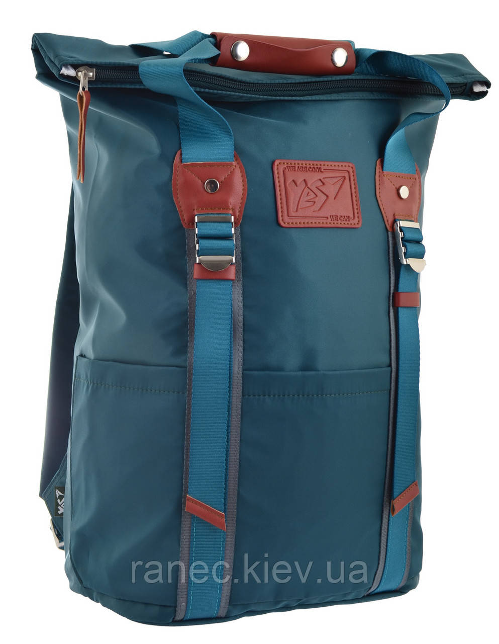 Рюкзак міський Roll-top T-58 Emerald 557257 Yes