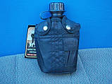 Фляга армійська "US Army bottle" 1 л пластикова в чохлі, чорна. Німеччина Макс Фукс., фото 9