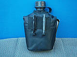 Фляга армійська "US Army bottle" 1 л пластикова в чохлі, чорна. Німеччина Макс Фукс., фото 11