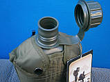 Фляга армійська "US Army bottle" 1 л пластикова в чохлі, олива. Німеччина Макс Фукс., фото 10