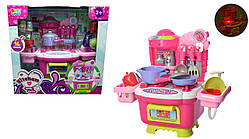 Кухня 16809A тече вода з крана, 16 предмет, плита, прилади, посуд, продукти, в кор. 35*17,5*34,5 см