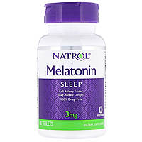ОРИГИНАЛ!Natrol,Мелатонин Melatonin, 3 мг 60 таблеток производства США